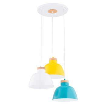 Kolorowy plafon sufitowy LORIEN 62395 w stylu skandynawskim