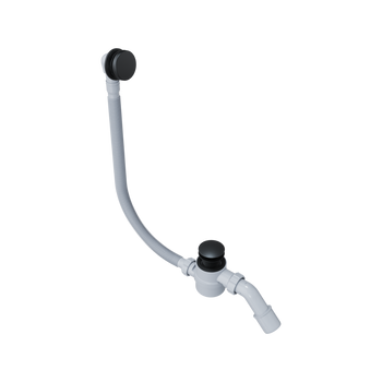 Moli syfon wannowy czyszczony od góry rozmiar do każdej wanny, czarny mat