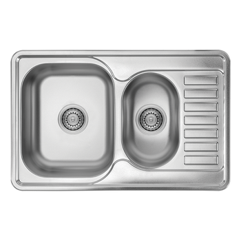 JUNAK zlewozmywak półtorakomorowy z półociekaczem