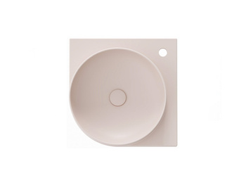 Ravak Umywalka ceramiczna Ravak cienkościenna Yard 45 cm C z otworem Alabaster Pink XJX0G245000