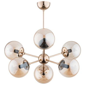 Galaktyczna lampa sufitowa SANDY 63076 z kloszami ZŁOTA