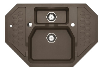 ALVEUS SENSUAL 60 zlewozmywak granitowy chocolate  4306003
