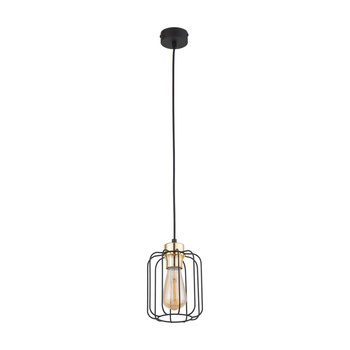 Lampa wisząca, druciana czarna/złota GALAXY NEW 4714