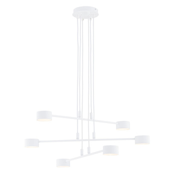 Nowoczesna lampa wisząca sufitowa 6-punktowa MODUS 6 WHITE 1340/6
