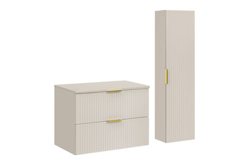Zestaw meblowy 80cm z blatem i Szafką wysoką Adel Cashmere – SET-ADC B CASHMERE 80CM HIGH CABINET