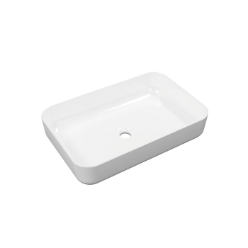 Cori 2.0 umywalka nablatowa 58x38 cm prostokątna, biały połysk