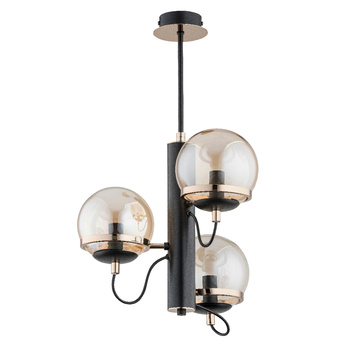 Gustowny żyrandol LUMINA GOLD 28333 z kloszami