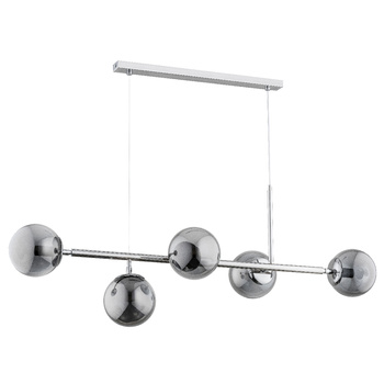 Wisząca lampa 5-punktowa DANSA 63018 SREBRNA