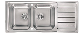 ALVEUS LINE MAXIM 100 zlewozmywak stalowy satynowy  1092001