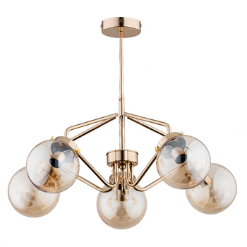 Gustowna lampa 5-punkowa BARSUM 27585 z kloszami