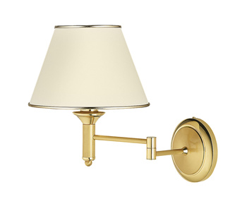 CLASSIC klasyczny kinkiet łamany złoty satynowany 0208