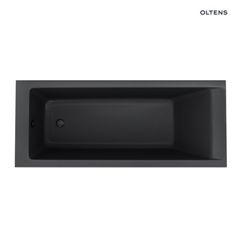 Oltens Langfoss wanna prostokątna 170x70 akrylowa czarny mat 10004300
