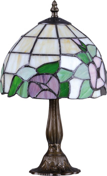 Witrażowa, nietuzinkowa lampka stołowa do salonu K-G08529 z serii TECO