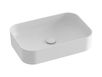 Ravak Prostokątna umywalka ceramiczna nablatowa Ravak Ceramic R Slim 55 cm biały mat XJX0E155004