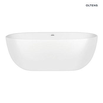 Oltens Stora 170x78 cm wanna wolnostojąca owalna akrylowa w kolorze biały połysk 12001000