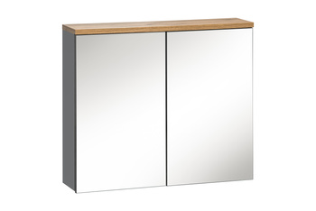 Szafka z Lustrem 60cm 2 Drzwi BALI GRAFIT 840 FSC