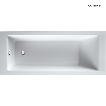 Oltens Langfoss wanna prostokątna 140x70 cm akrylowa biały połysk 10001000