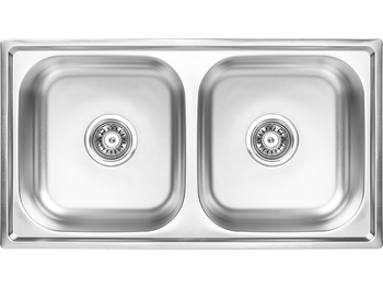 STANDARD zlewozmywak dwukomorowy