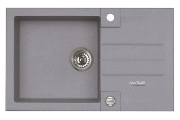 ALVEUS ROCK 130 zlewozmywak granitowy steel 4203004