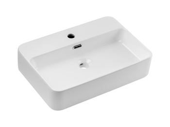 Umywalka nablatowa ceramiczna Biały Połysk 55cm TRUST 2 WHITE ( E-6282 ) Comad