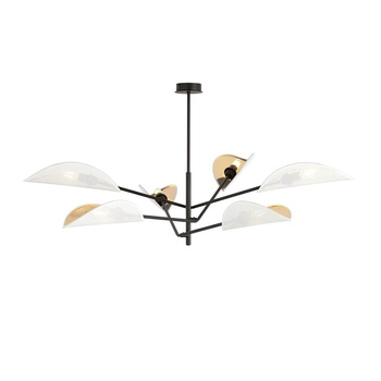 Duża biała lampa sufitowa/żyrandol 6-punktowa VENE 1159/6