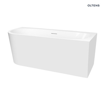 Oltens Hulda wanna wolnostojąca 160x75 cm narożna prawa biały połysk 11002000