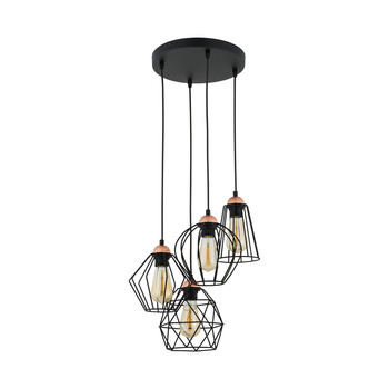 Lampa na listwie LED z ciepłym światłem 4xE27 metal czarny GALAXY 1643 TK Lighting