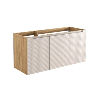 Comad szafka pod umywalkę 120cm 3 Drzwi Dąb Olejowany, Beż – luxor beige 82-120-3d