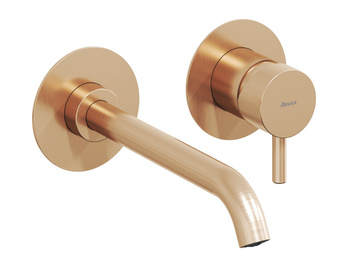 Ravak Bateria umywalkowa podtynkowa Ravak Espirit ES 019.20RGB.O1.RB07B do R-box dwuczęściowa szczotkowane różowe złoto X070352