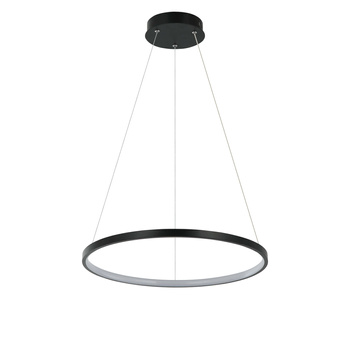 Lampa wisząca Ring 40 cm czarna LED