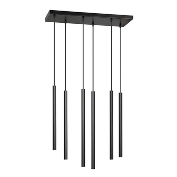 Lampa z tubami na podsufitce 6x30W czarny 552/6 SELTER 6
