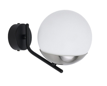 SANTA nowoczesny czarny niklowany kinkiet 1725