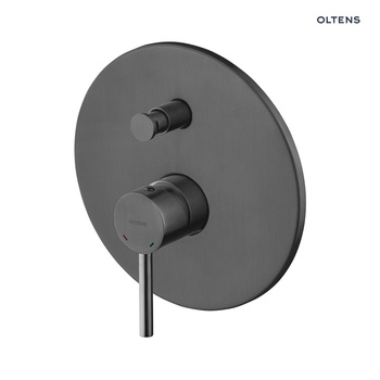 Oltens Molle bateria wannowo-prysznicowa podtynkowa kompletna grafit 34100400