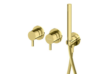 Bateria wannowo-prysznicowa podtynkowa Axel Gold QW260AGD