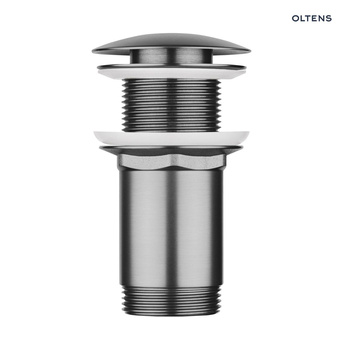 Oltens Rovde korek do umywalki klik klak okrągły bez przelewu G1 1/4 grafit 05201400