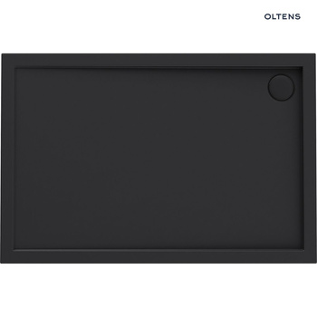 Oltens Superior brodzik 120x90 cm prostokątny akrylowy czarny mat 15006300