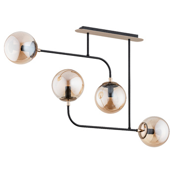 Elegancka lampa sufitowa 4-punktowa TACO 63043 z kloszami