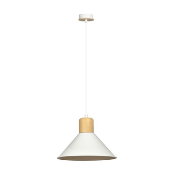 Industrialna lampa wisząca biała ROWEN 1045/1