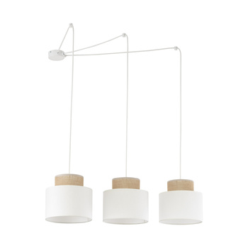 Lampa wisząca 3xE27 Juta Duo White 2345 TK Lighting