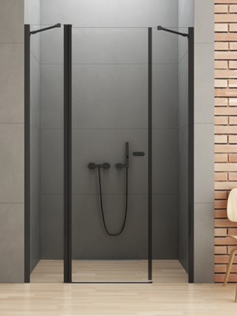 Drzwi wnękowe 110x195 – Czarny, szkło  mm (D-0952A) | New Trendy