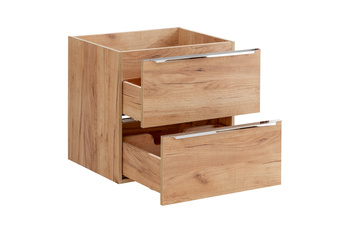 Szafka łazienkowa Comad 60cm 2 szuflady Dąb Złoty Craft – CAPRI OAK 820A FSC