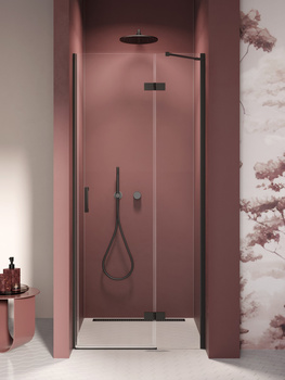 Drzwi wnękowe 110x200 – Czarny, szkło 6 mm (D-0862A) | New Trendy