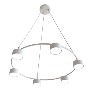 Lampa wisząca industrialna Starlit biała EMIBIG 1373/6