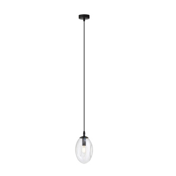 Minimalistyczna lampa wisząca ASTRAL 1 BL TRANSPARENT 1265/1