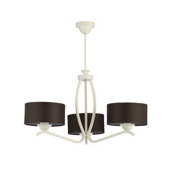 KASZMIR klasyczny żyrandol 3-ramienny biały 1191