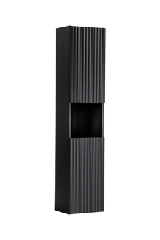 Szafka wysoka 2 drzwi NOVA BLACK D 80-03-2D(W80-02D)