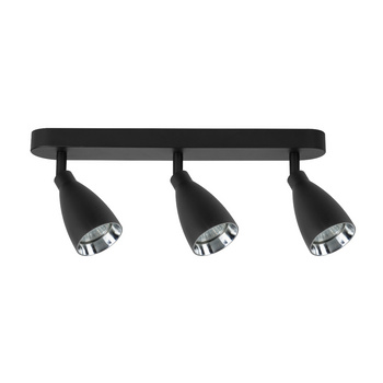 Campana 3 spot czarny 3xGU10