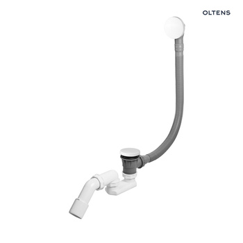 Oltens Fusa syfon wannowy klik-klak biały 03002000
