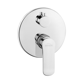 BATERIA PODTYNKOWA 2-F SIROS CHROM, ROZETA OKRĄGŁA