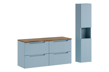 Zestaw meblowy 120cm z blatem i Szafką wysoką set-nod b nat casella 120cm s hc